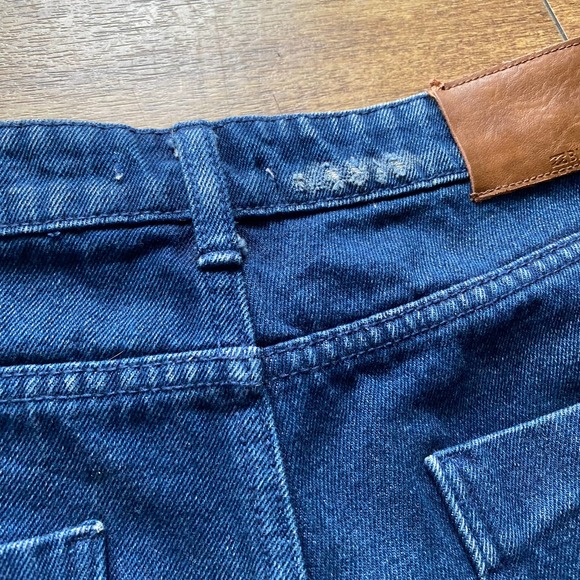 Billabong Hi-Rise Cut-Off Shorts Denim Blue Cotton Stretch Medium Wash Size 30 - Picture 5 of 11